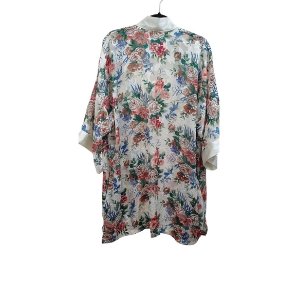 Victoria's Secret Vintage Floral Robe Gold Label Sheer Fairy Boho Airy One Size - Picture 3 of 5